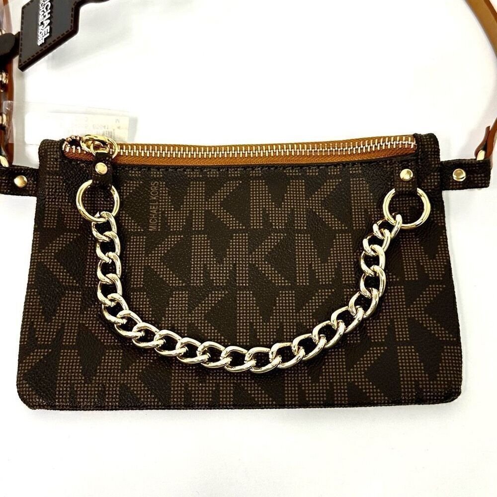 NEW Michael Kors Logo Belt Bag Size Medium - Picture 4 of 14